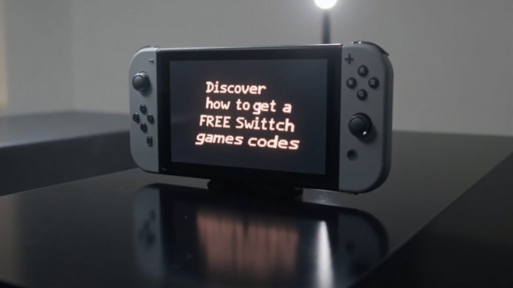 Découvrez comment obtenir un code de jeu switch gratuit