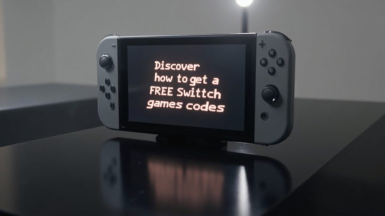 Découvrez le code de jeu switch gratuit qui change tout