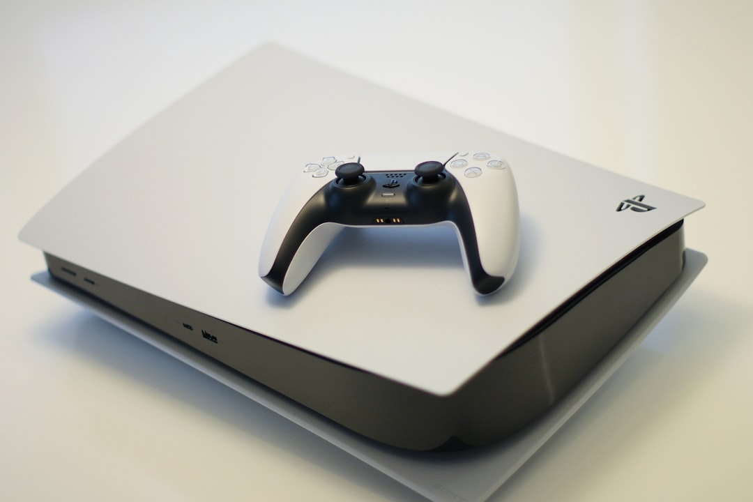 Contrôleur de jeu Xbox One noir et blanc