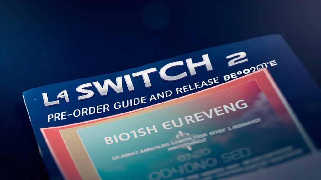 La switch 2 : guide de précommande et date de sortie